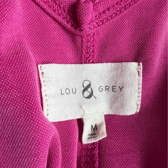 Lou & Grey Sandwashed Jumpsuit Wide Leg Pink Size Medium Buttery Soft - Picture 6 of 11